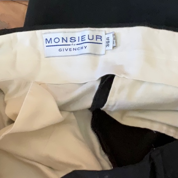 Monsieur by Givenchy black dress pants - Picture 2 of 2